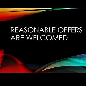 Welcoming reasonable offers